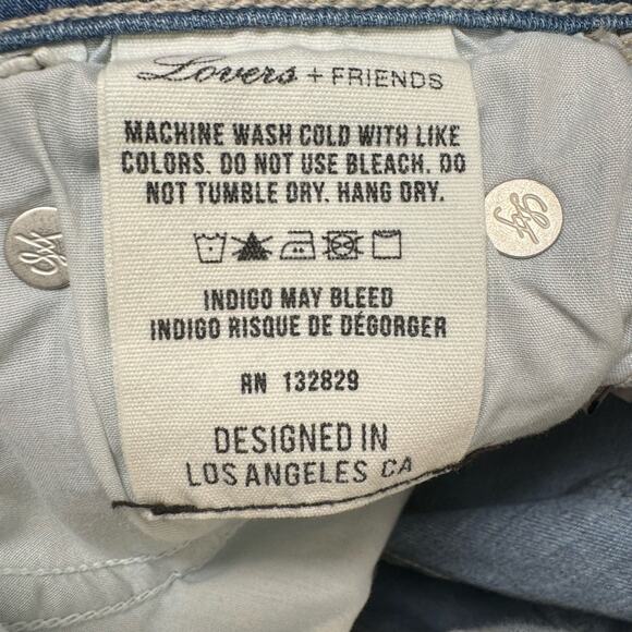 Lovers + Friends Davey In Mira Loma Distressed Hi-Rise Skinny Jeans Stretch 26 - Picture 9 of 11